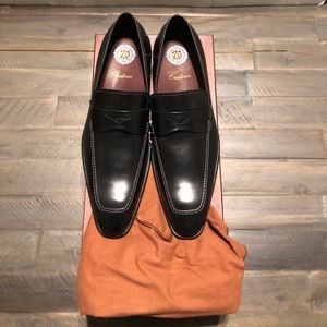 Mezlan Toulon Black Leather Loafers